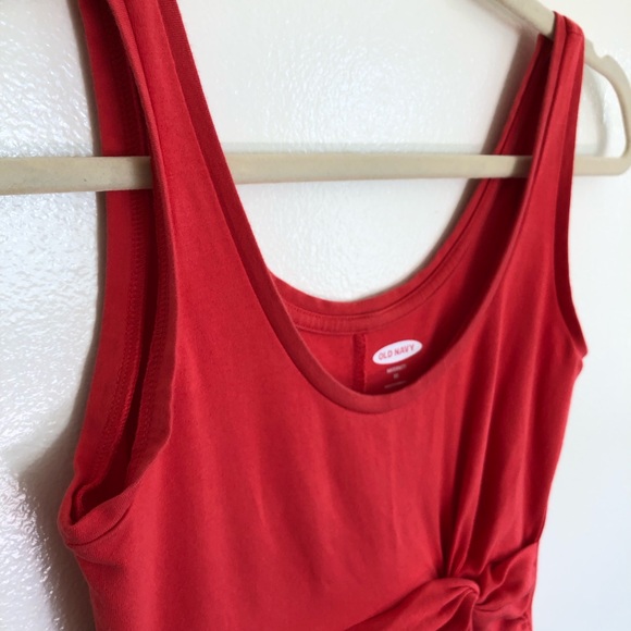 Old Navy Maternity - Bodycon Midi Jersey Knit Coral Dress - XS - Picture 5 of 5